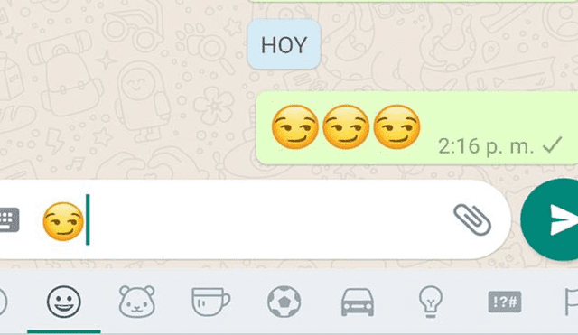 Este es uno de los emojis más usados en WhatsApp. Foto: Captura.