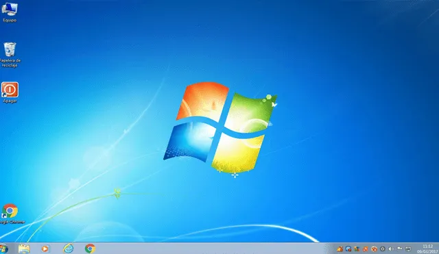 Así lucía Windows 7. Foto: Captura.