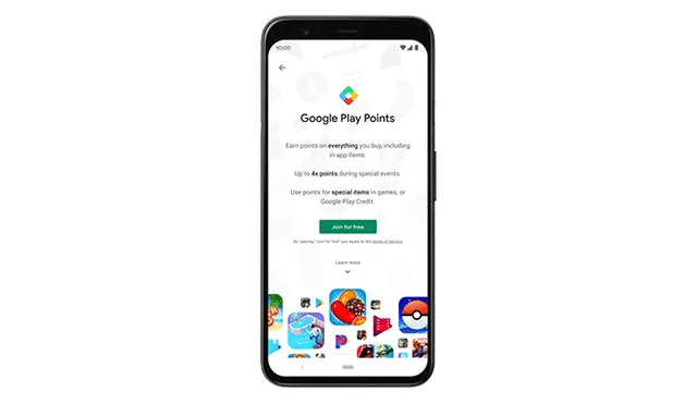 El nuevo programa de recompensas Google Play Points.