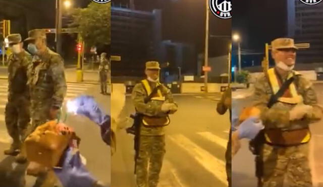 Hinchada de Alianza Lima compartió video de militares en plena cuarentena. Foto: Facebook