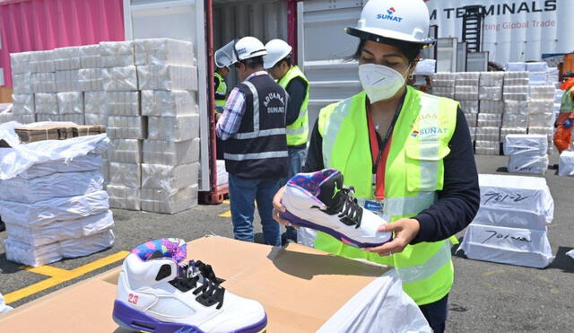 Sunat incautó más de 65.000 pares de zapatillas valorizadas en S/ 8 millones