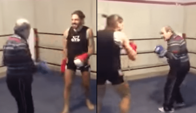 Youtube Viral: Presumido boxeador recibe paliza de anciano en el ring [VIDEO]