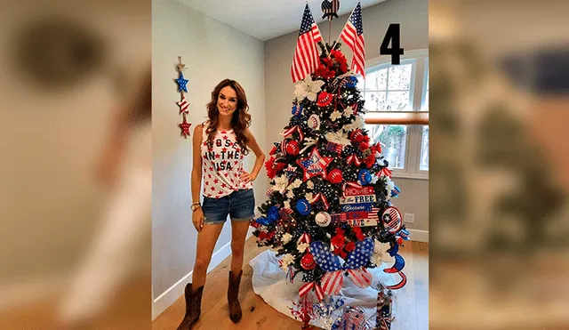 En Facebook, una mujer decidió adornar su árbol de Navidad de diferentes maneras acorde a las celebraciones del año.