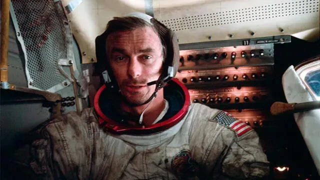 Eugene Cernan integró la misión Apolo 17, la última que llevó humanos a la Luna. Foto: NASA.