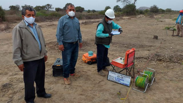 Sondaje para encontrar agua para Pacora