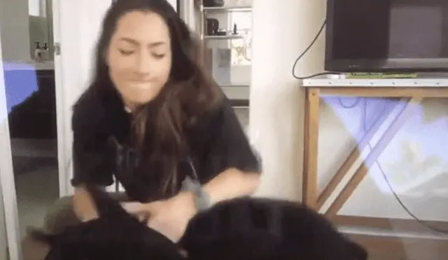 La youtuber Brooke Houts subió por error video en el que maltrataba a su perro. Foto: Captura de video
