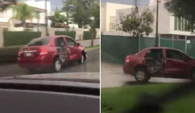 Facebook: conductor ebrio chocó su vehículo, intentó huir y provocó más accidentes [VIDEO]