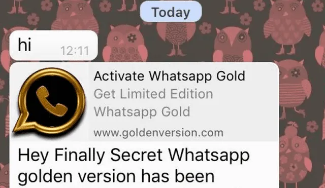 WhatsApp Gold es otra de las modalidades de estafa.