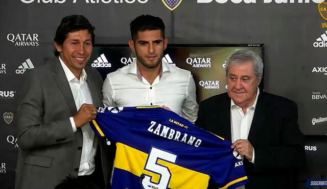 Carlos Zambrano usará el dorsal 5 durante tres temporadas en Boca Juniors. Foto: Fox Spors