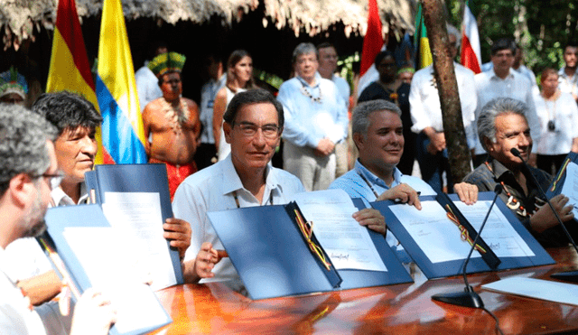 Pacto para la Conservación de la Amazonía fue firmado en Colombia. Foto: Presidencia
