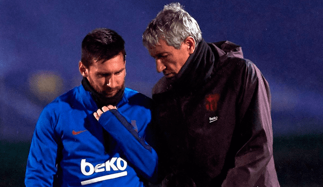 Quique Setién se refirió a Lionel Messi. | Foto: EFE