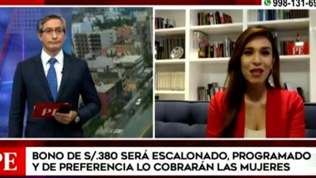 Véronica Linares conduce noticiero desde su casa