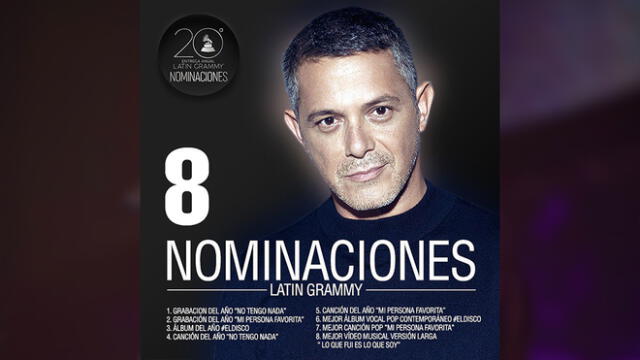 El mensaje de Alejandro Sanz tras lograr 8 nominaciones a los Latin Grammy