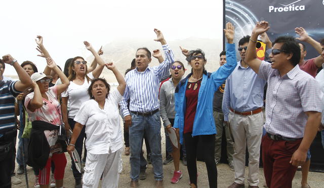 Grupo de apristas irrumpe en acto contra la corrupción en el Morro Solar 