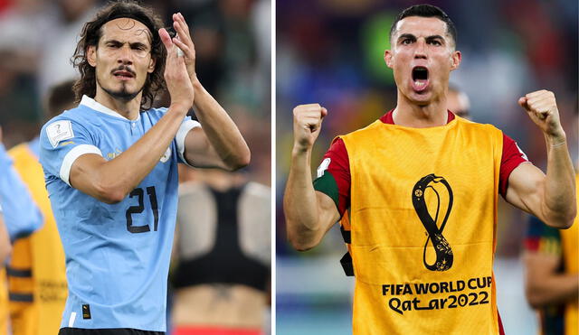 Edinson Cavani y Cristiano Ronaldo son goleadores en Uruguay y Portugal, respectivamente. Foto: composición/EFE