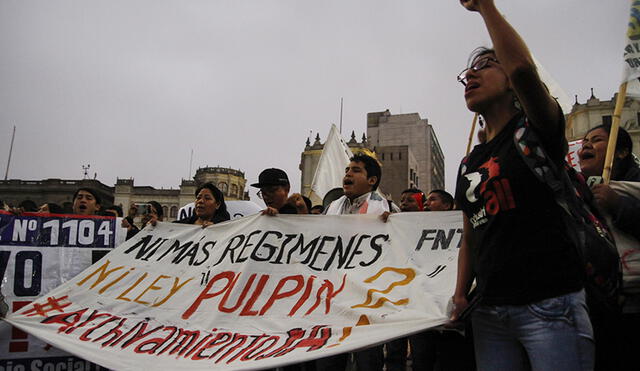 Así se desarrolló la marcha contra la denominada 'Ley Pulpín 2.0' [FOTOS]