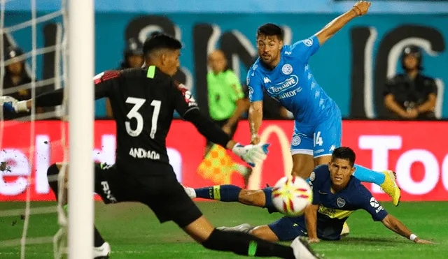 Boca Juniors vs Belgrano: Lértora le 'rompió el arco' al portero y marcó el 1-1 [VIDEO]