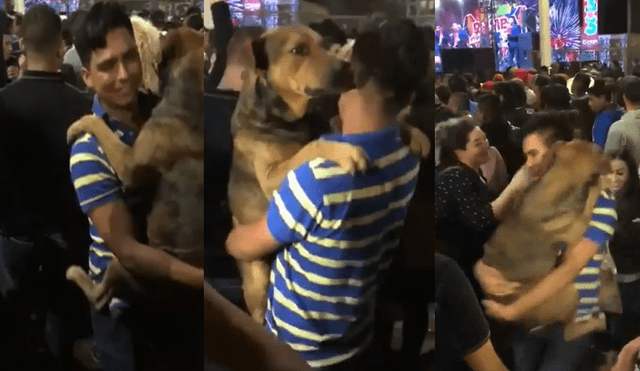 En Facebook, video de peruano bailando con un perro en concierto de Tony Rosado es viral