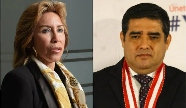 Fiscal Sandra Castro y fiscal supremo Víctor Rodríguez Monteza.