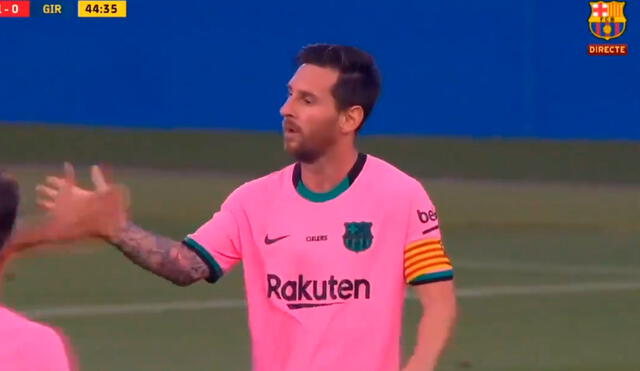 Messi puso el segundo de un derechazo fuera del área. Foto: Captura/Barca TV