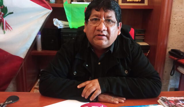 El secretario general de la Federación Departamental de Trabajadores de Arequipa (FDTA), José Luis Chapa. Foto: La República