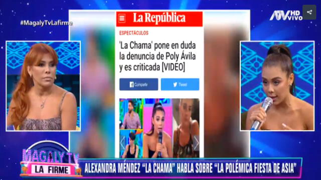 Tras ser tildada de "bicho", Alexandra Méndez encara a Magaly Medina [VIDEO]