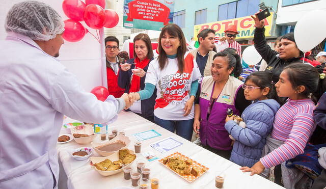 Ministra Liliana La Rosa pide a peruanos unirse en lucha contra la anemia, porque este mal “no tiene color político”