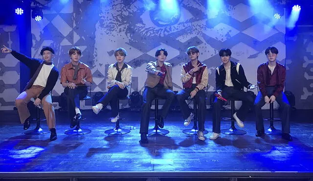 Los siete integrantes demostraron su sonido en vivo durante performance de "Dynamite". Foto: Big Hit