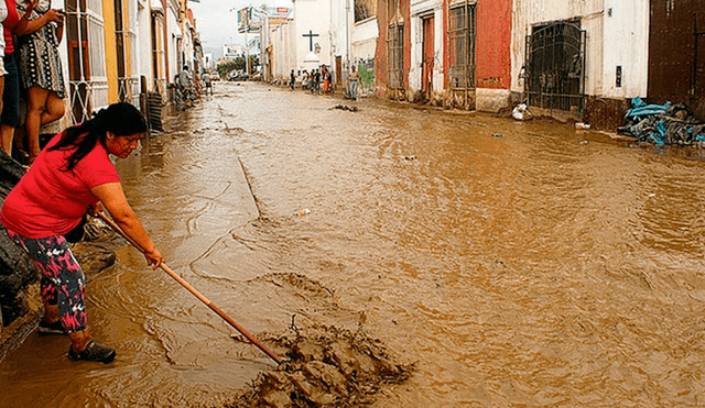 Huaicos asolaron Trujillo en el 2017 al desbordarse quebradas.