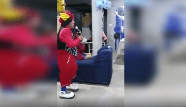 Facebook viral: Torpe payasito comete terrible 'blooper' y arruina fiesta infantil [VIDEO]