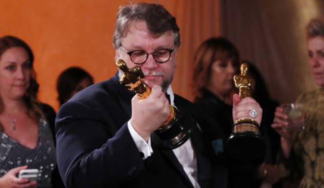 Guillermo del Toro, luego de ganar por la película 'La forma del agua'. (Foto: Reuters)
