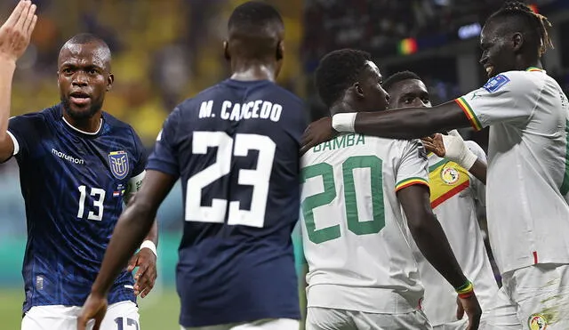 Ecuador vs. Senegal: ambas escuadras definirán su pase a octavos de Qatar 2022. Foto: composición LR/EFE