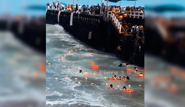 Piura: turistas arriesgan su vida para bañarse con tortugas [VIDEO]