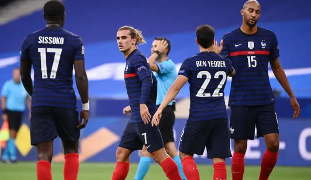 Francia vs. Croacia por la Liga de Naciones. | Foto: AFP