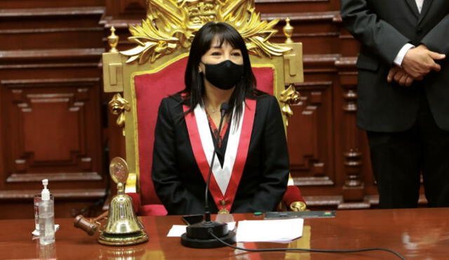 Mirtha Vásquez asumió la titularidad del Congreso el último martes 17 de noviembre. Foto: Congreso