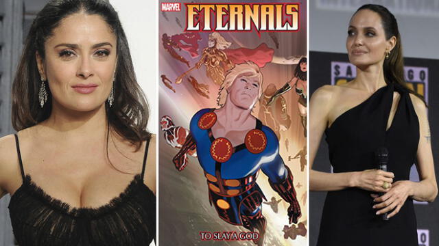 Angelina Jolie y Salma Hayek ingresan a The Eternals, esperada película de Marvel Studios - Fuente: Difusión