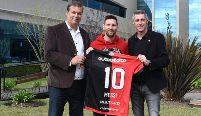 Messi ha declarado en varias oportunidades que su deseo es retirarse en el cuadro rojinegro. Foto: Newell's Old Boys.