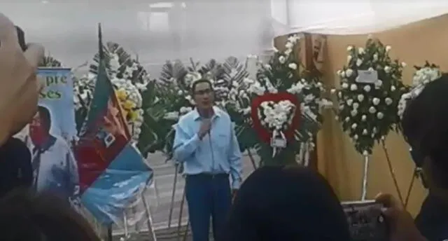 En Arequipa presidente Vizcarra asistió a velorio de exalcalde Ulises Torres  [VIDEO]