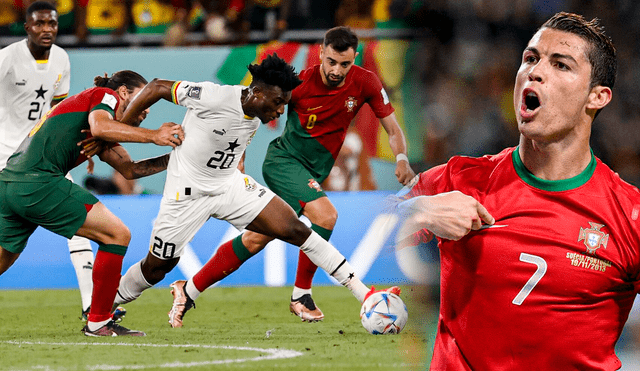 Portugal ganó 3-2 a Ghana en su partido inaugural en Qatar 2022. Foto: composición LR/ EFE/ AFP