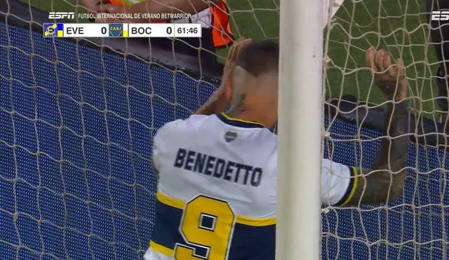 Boca Juniors no pasó del empate ante Everton en Viña del Mar. Foto: captura/ESPN