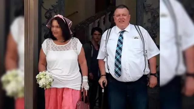 Ralph Jankus y su esposa el día de su matrimonio antes del fatal desenlace. Foto: CEN