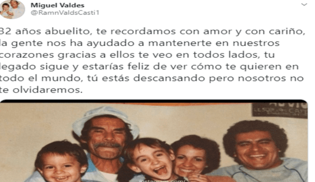 Ramón Valdés: nieto de Don Ramón asegura que actor estaría feliz de ver cómo el mundo lo quiere a 32 años de su muerte