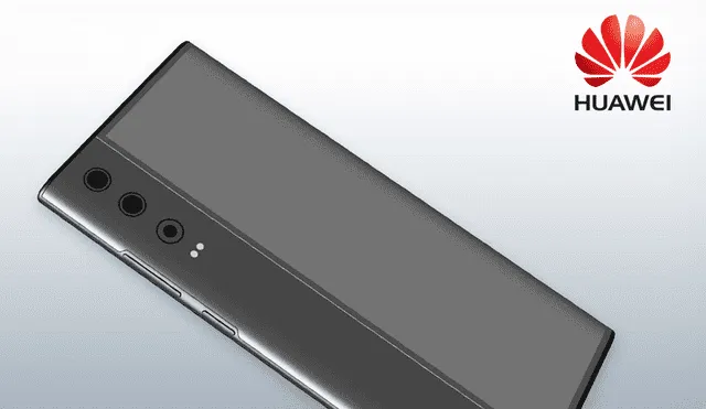 Así luce el prototipo de la nueva patente presentada por Huawei. | Foto: LetsGoDigital