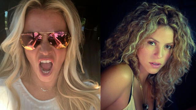 Britney Spears, Shakira, Instagram