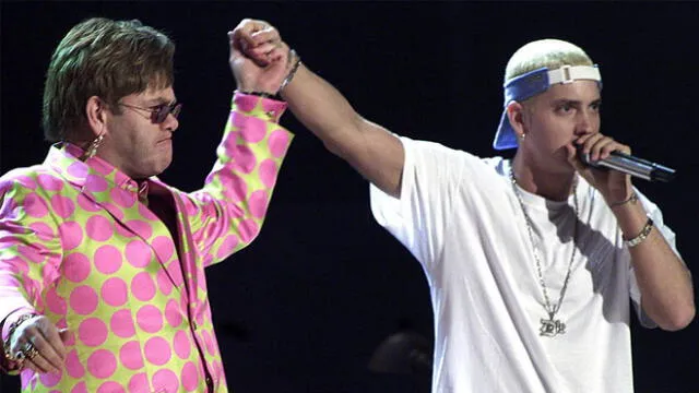 Elton John salvó la vida de Eminem tras consumir cuatro bolsas de heroína 