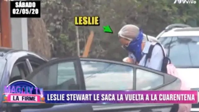 Leslie Stewart es captada incumpliendo la cuarentena