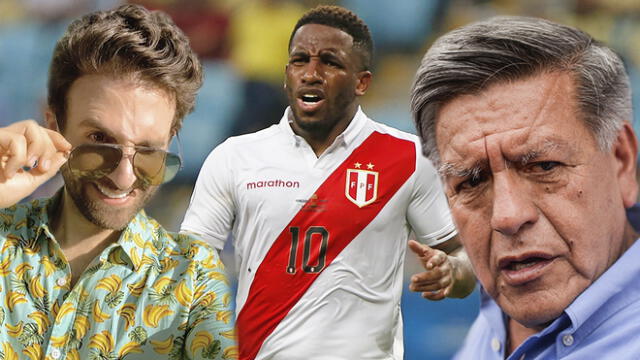 Jefferson Farfán es comparado con César Acuña por peculiar expresión. Foto: Composición