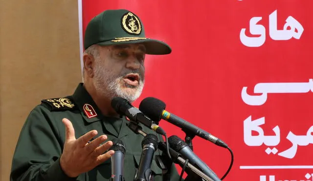 Salami, líder de los Guardianes de la Revolución, el ejército ideológico de Irán. Foto: AFP.