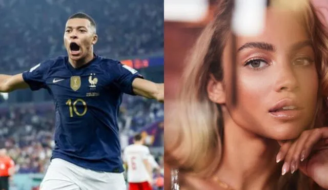 Mbappé habría dejado en el pasado a Inés Rau para salir con una modelo de Bélgica. Foto: composición LR/AFP/Instagram Stephanie R. Bertram