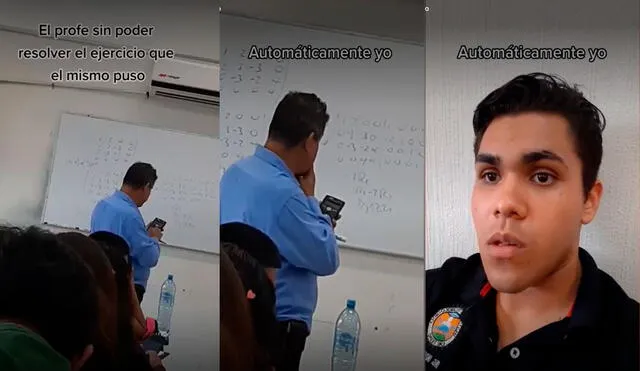 "Esto si es ingeniería", señaló el alumno en su video. Foto: captura de TikTok / @_avilasalazar_